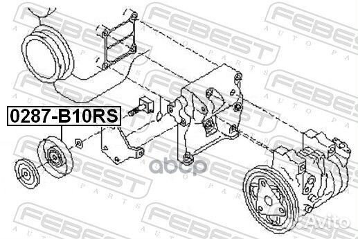 Ролик натяжной ремня кондиционера (nissan prime