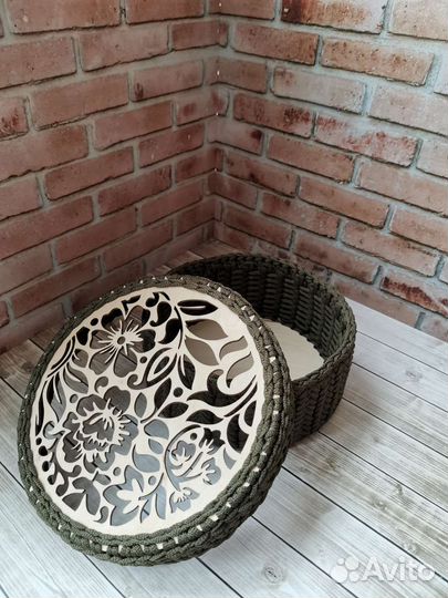 Корзинка из полиэфирного шнура