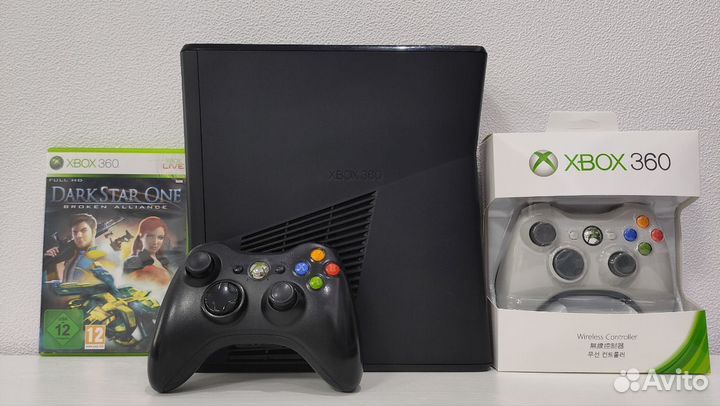 XBox 360 Slim прошит с играми в комплекте