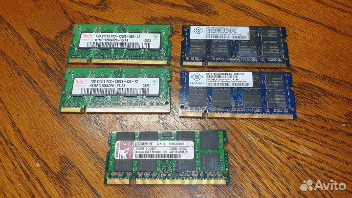 Оперативная память для ноутбука ddr2, ddr3
