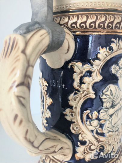 Коллекционная пивная кружка Антикварная