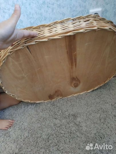 Лежанка для кошек плетеная