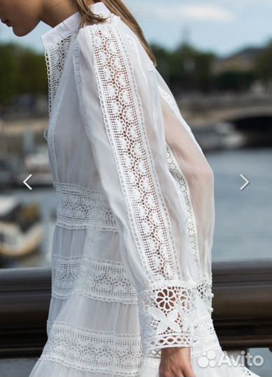 Белое платье sabellino французское кружево (новое)