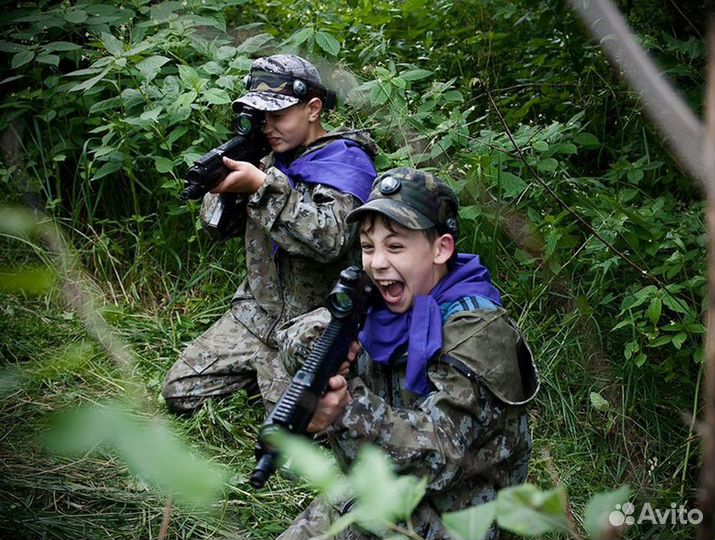 Игра для детей и взрослых выездной лазертаг