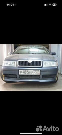 Накладка переднего бампера (губа) октавия тур А4