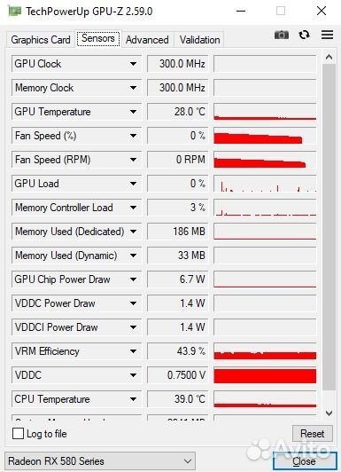 Видеокарта rx580 4gb asus