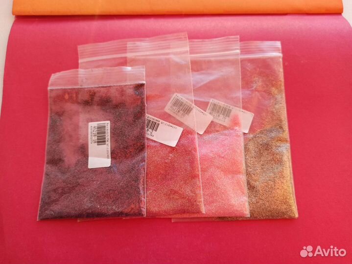 Для дизайна ногтей, втирка, шиммер, блестючки