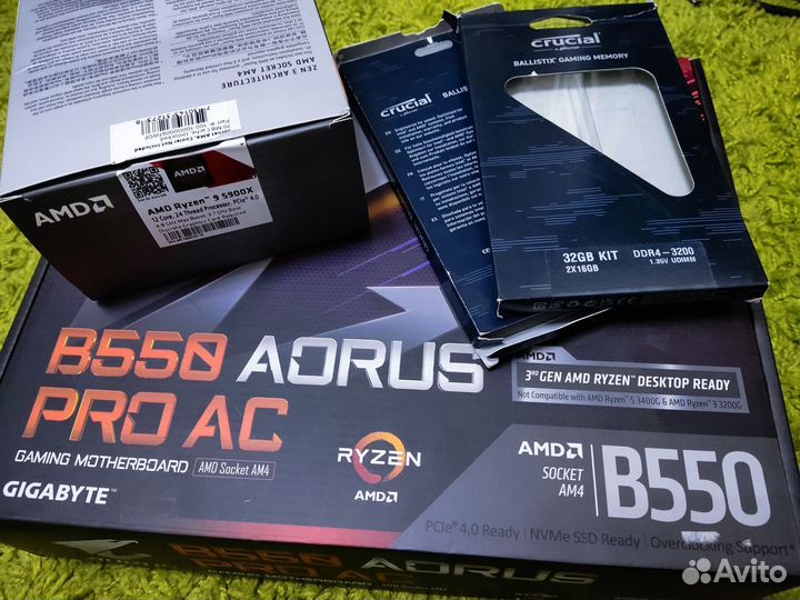 Ryzen 9 5900x+64Gb+B550