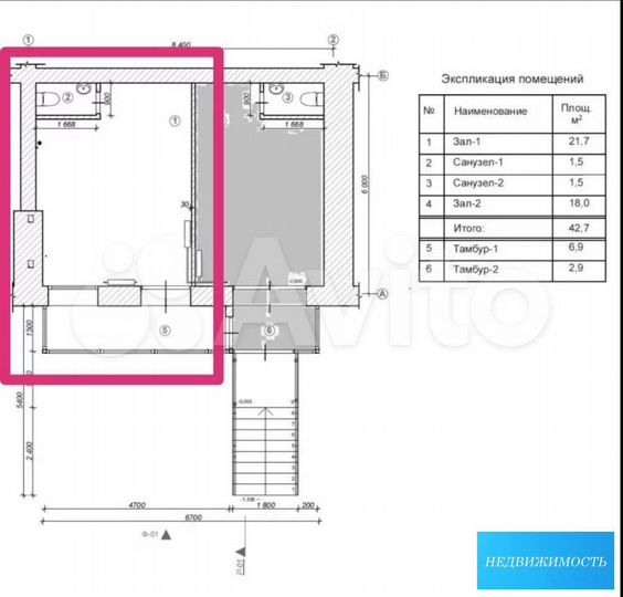 Торговая площадь, 30 м² в удачной локации