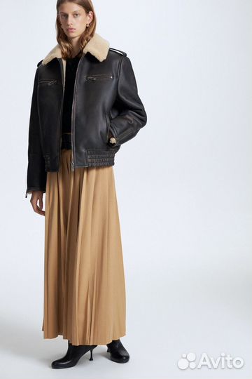 Дубленка из меха ягненка lime