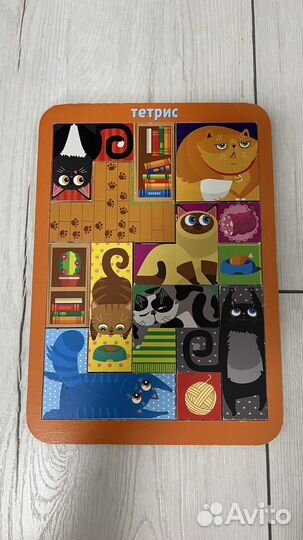 Деревянные пазлы вкладыши