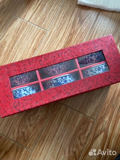 Китайские мисочки тарелки на ножке набор