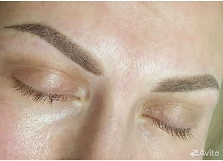 Пудровые брови Перманент Татуаж