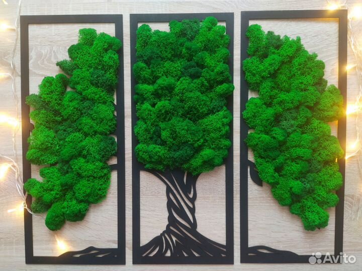 Весеннее панно/картина из мха