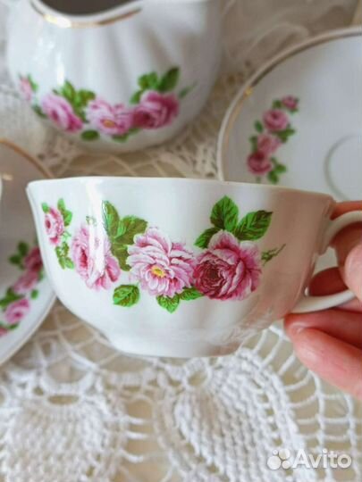 Чайные пары и молочник Дулёво 