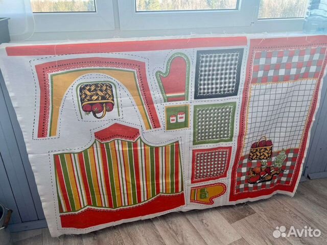 Новый набор для шитья фартука и полотенец СССР лен
