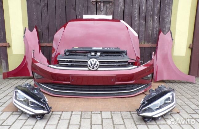 VW golf sportsvan рест ноускат бампер капот фары