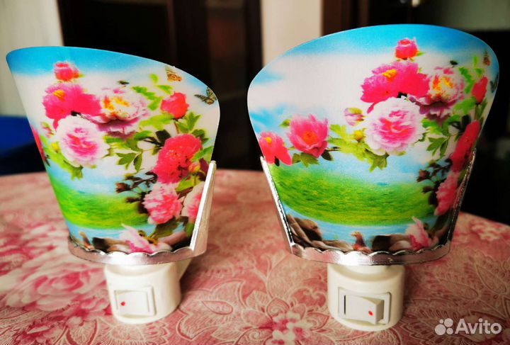 Лампа настольная Дельта плюс. Ночник в розетку