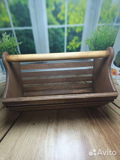 Корзина деревянная для хранения