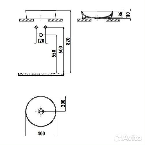 Раковина Creavit Ultra 40 UL140-00CB00E-0000