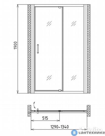 Душевая дверь Gemy Sunny Bay S28191D