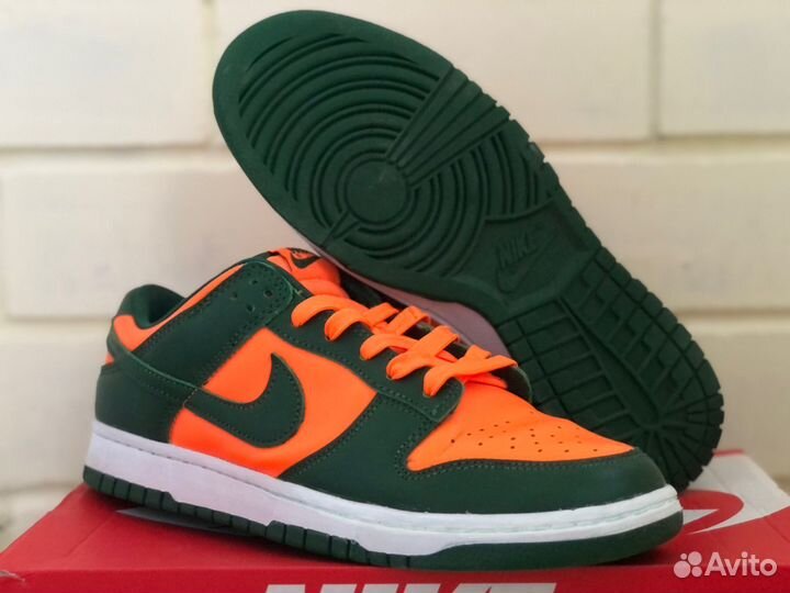 Nike Dunk Low Retro 'Miami Hurricanes' Оригинал