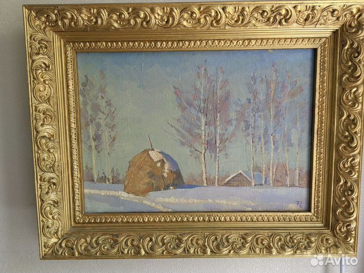 Картина зимний пейзаж