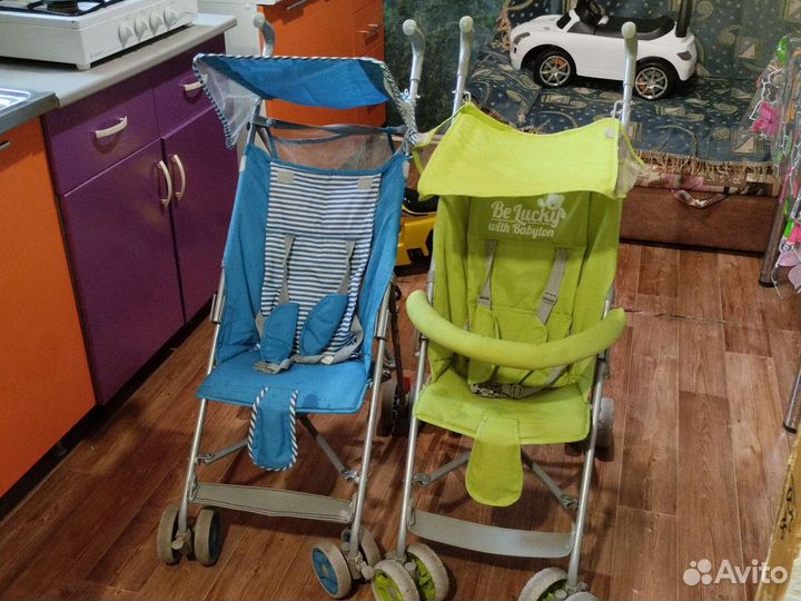 Прогулочная коляска трость бу