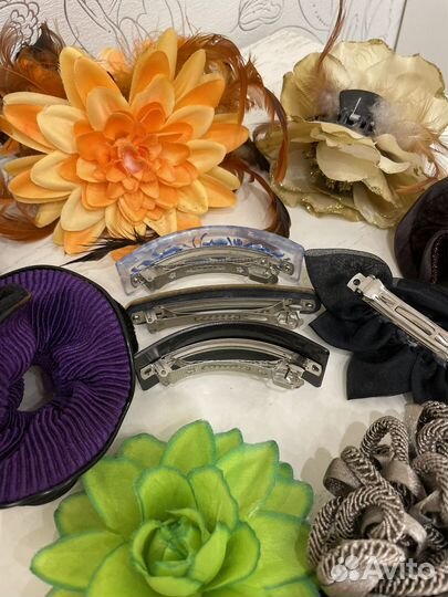 Заколки и резинки большие 11шт пакетом