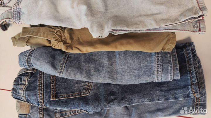 Детские вещи (джинсовые) пакетом