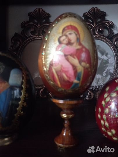 Сувенирные яйца, с росписью,дерево, лакированы