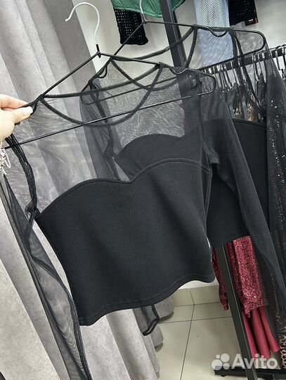 Лонгслив сетка