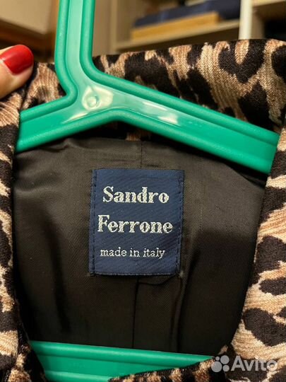 Леопардовый тренч sandro ferrone