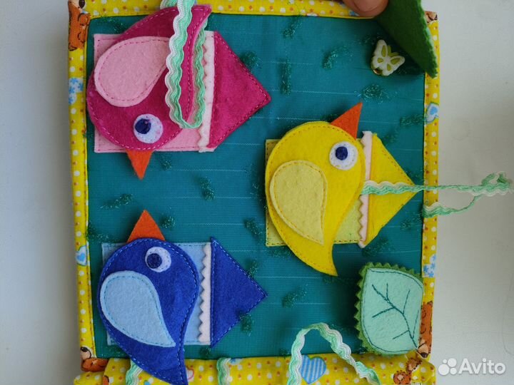 Развивающая книга из фетра