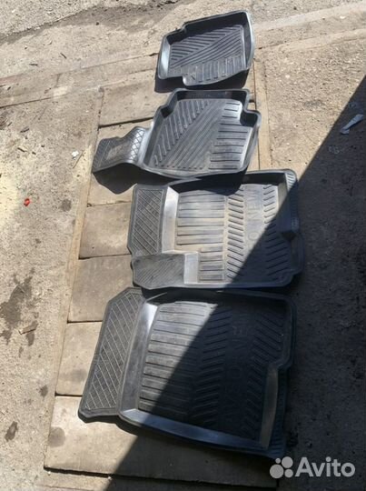 Автомобильные коврики резиновые chevrolet aveo т25