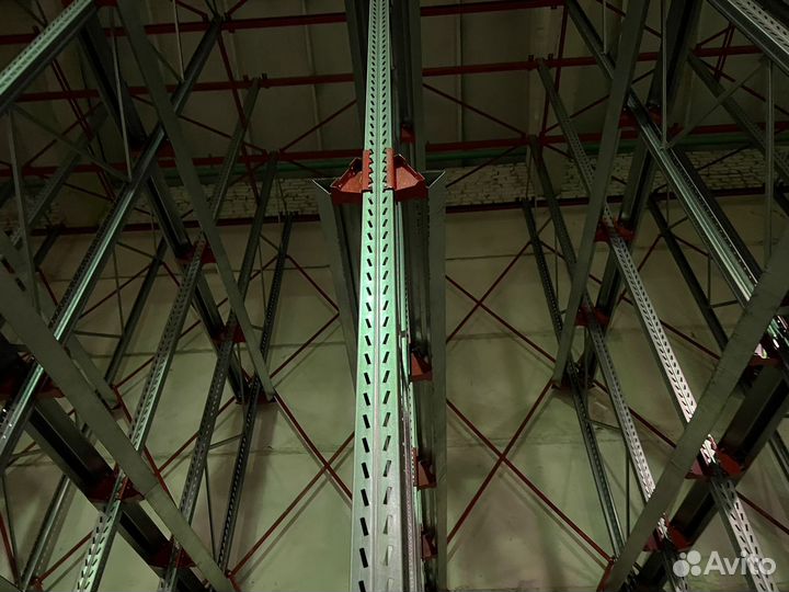 Стеллажи паллетные фронтальные и глубинные б/у