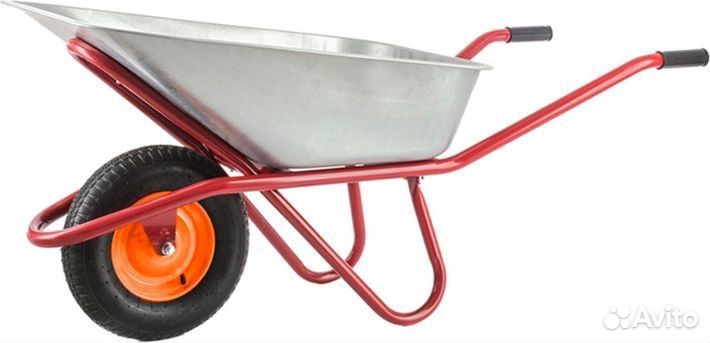 Тачка строительная Строймаш 1 колесо 90л 200кг