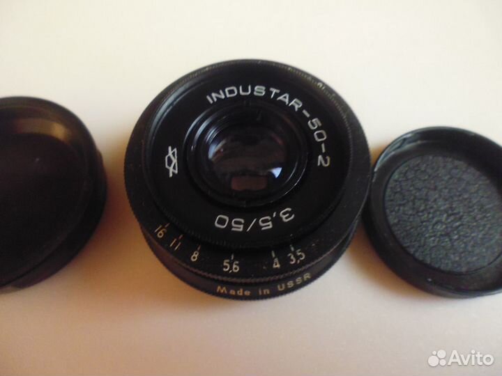 Фотоаппарат, объектив Industar-50-2, лампы