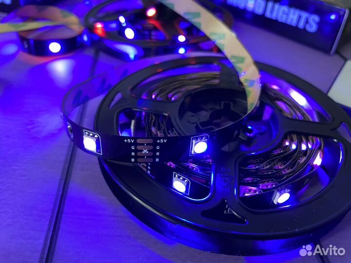 Лента светодиодная rgb mood light с пультом