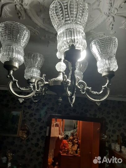 Люстра Раритетная серебро СССР