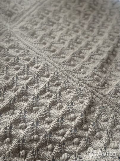 Плед детский вязаный ручная работа