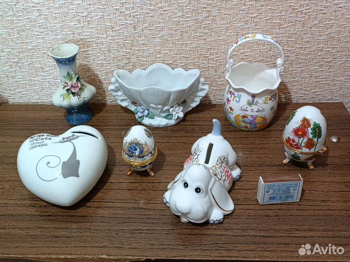 Копилки, вазочка, шкатулка, конфетница