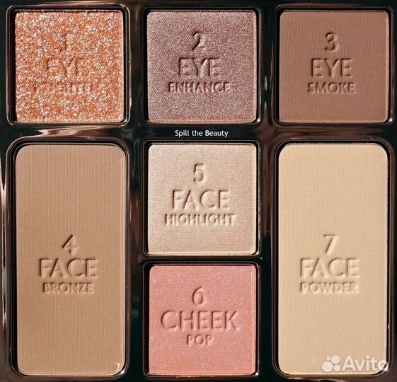 Палетка для глаз и лица Charlotte instant pretty