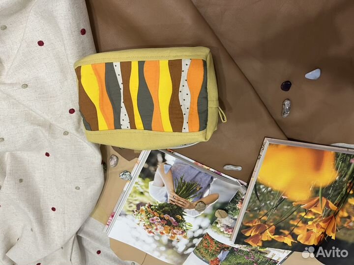 Косметичка новая в стиле пэтчворк (ручная работа)