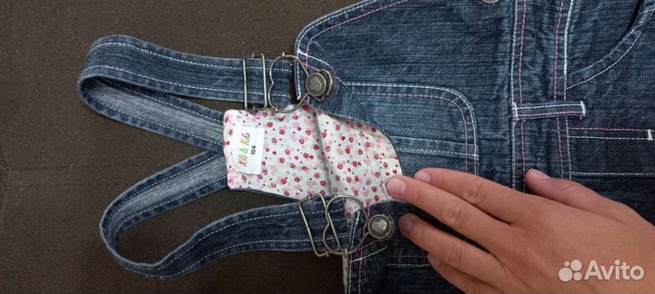 Джинсовый сарафан для девочки 104