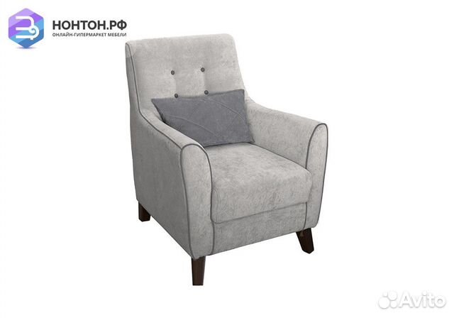 Кресло Френсис светло-серое / темно-серое