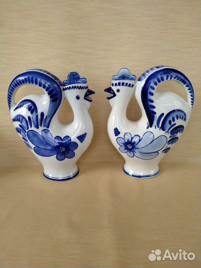 Штоф/кувшин Петух Гжель