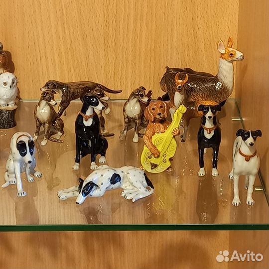 Коллекционные миниатюры собак фарфор Франция. FR