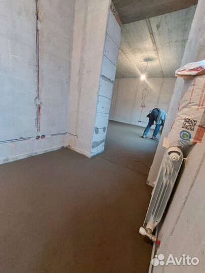 Полусухая стяжка пола за 1 день