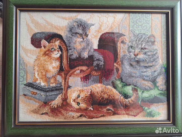 Вышивка крестом готовая работа